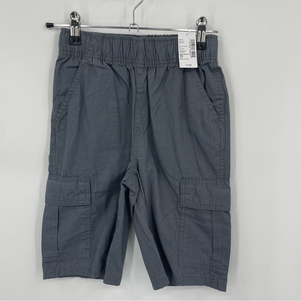 The children’s place Boys uniform Pull On Cargo Shorts - af storm gray 10 slim‎